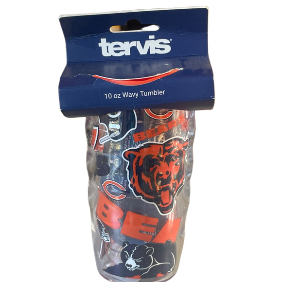 Tervis Chicago Bears 10 oz Clear Tumbler - Picture 1 of 3